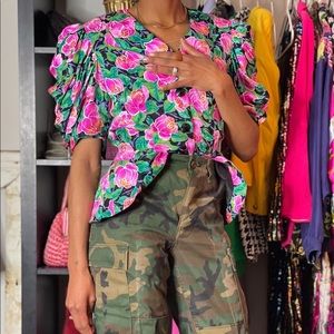 Adrianna Papell 100% Silk Blouse